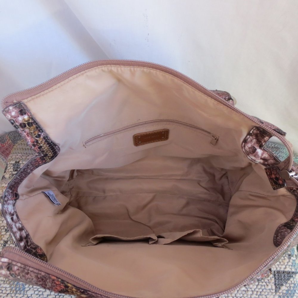 Nine West Brown Rose Python Pattern Faux Snakeski… - image 8